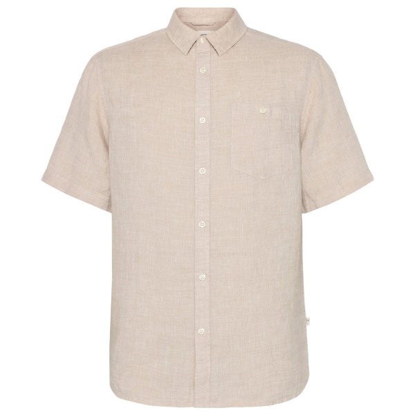 KnowledgeCotton Apparel - Regular Linen S/S Shirt - Hemd Gr 3XL beige von KnowledgeCotton Apparel