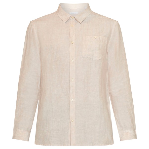 KnowledgeCotton Apparel - Regular Linen Shirt - Hemd Gr L beige von KnowledgeCotton Apparel