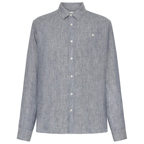 KnowledgeCotton Apparel - Regular Linen Shirt - Hemd Gr L grau von KnowledgeCotton Apparel