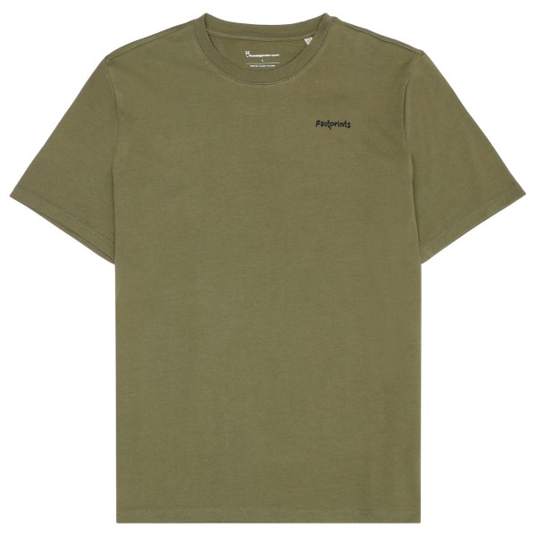 KnowledgeCotton Apparel - Regular S/S Heavy Single Footprint - T-Shirt Gr L oliv von KnowledgeCotton Apparel