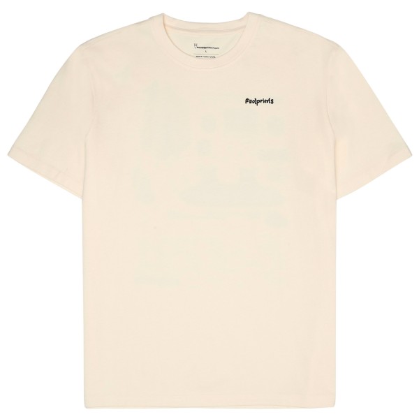 KnowledgeCotton Apparel - Regular S/S Heavy Single Footprint - T-Shirt Gr L weiß von KnowledgeCotton Apparel