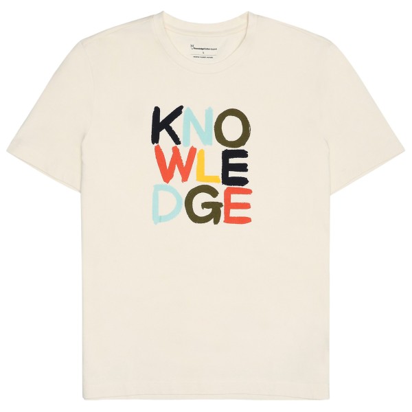 KnowledgeCotton Apparel - Regular S/S Heavy Single - T-Shirt Gr 3XL;L;M;S;XL;XXL blau;weiß von KnowledgeCotton Apparel