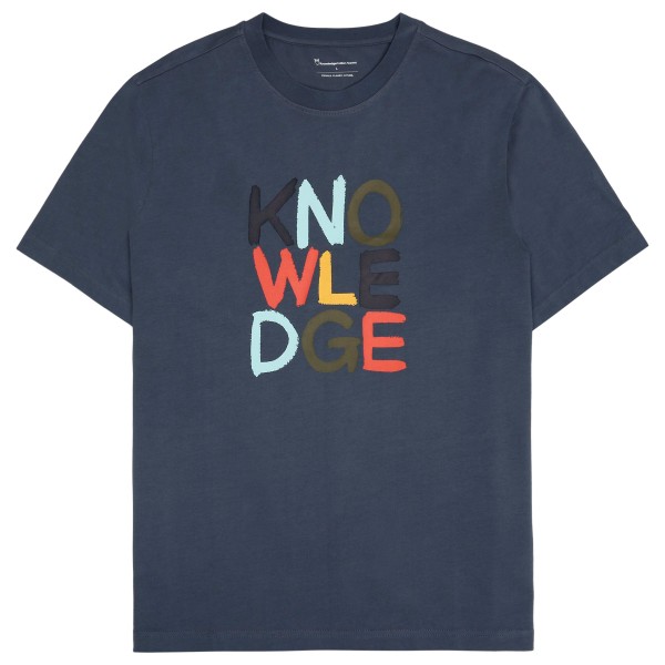 KnowledgeCotton Apparel - Regular S/S Heavy Single - T-Shirt Gr 3XL blau von KnowledgeCotton Apparel