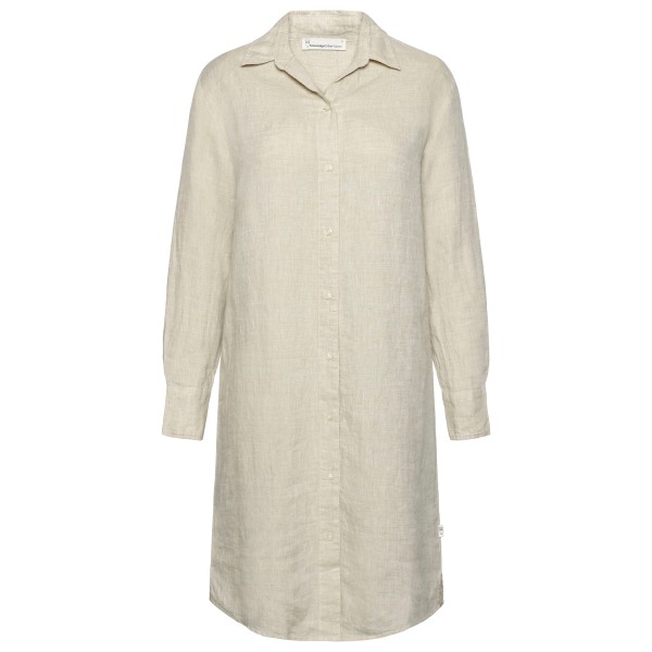 KnowledgeCotton Apparel - Women's Classic Linen Dress - Kleid Gr S beige von KnowledgeCotton Apparel