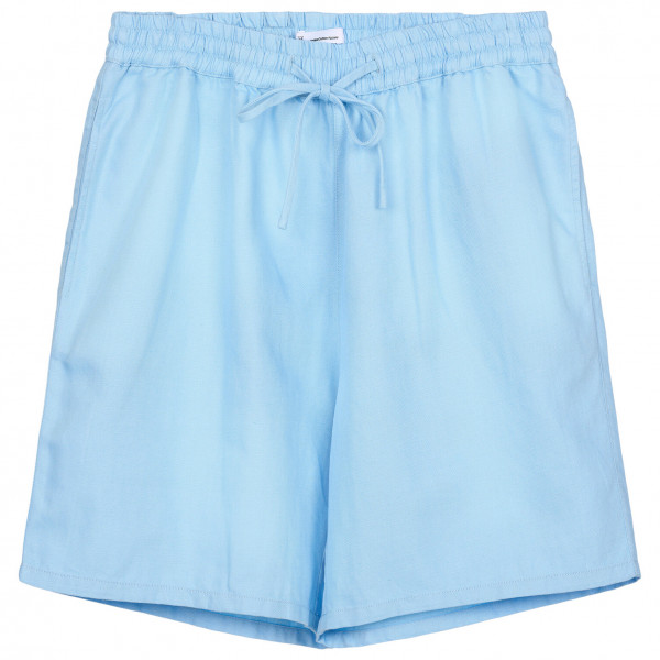 KnowledgeCotton Apparel - Women's Cotton-Linen Blend Shorts - Shorts Gr 36 blau von KnowledgeCotton Apparel