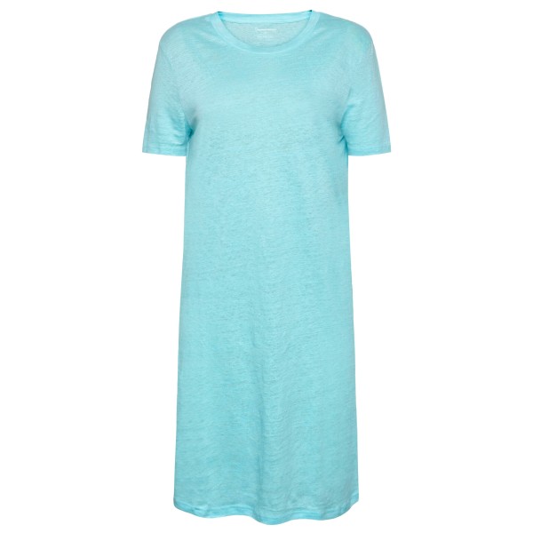 KnowledgeCotton Apparel - Women's Linen S/S T-Shirt Dress - Kleid Gr L;M;S;XL;XXL blau/türkis;braun;gelb;schwarz von KnowledgeCotton Apparel