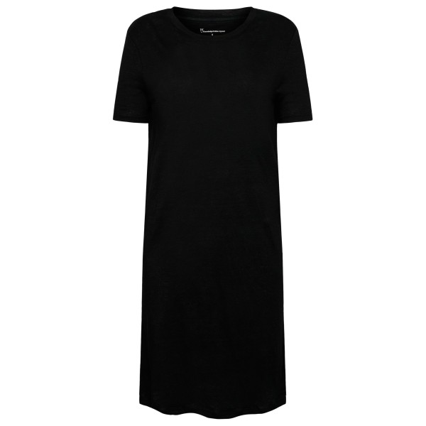 KnowledgeCotton Apparel - Women's Linen S/S T-Shirt Dress - Kleid Gr L schwarz von KnowledgeCotton Apparel