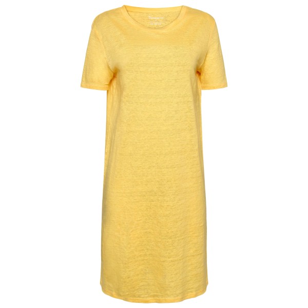 KnowledgeCotton Apparel - Women's Linen S/S T-Shirt Dress - Kleid Gr S gelb von KnowledgeCotton Apparel