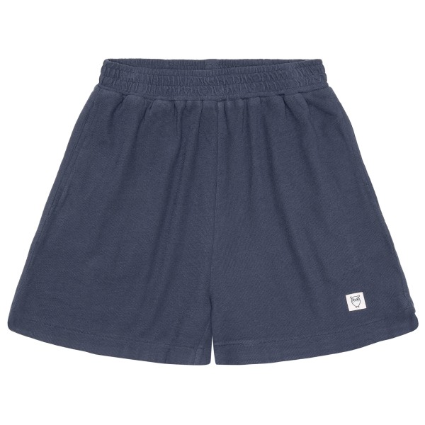 KnowledgeCotton Apparel - Women's Posey Elastic Waist Bouclé - Shorts Gr M blau von KnowledgeCotton Apparel