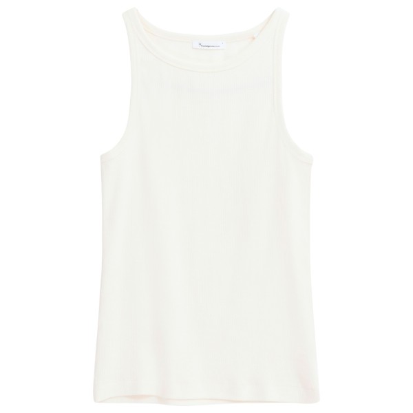 KnowledgeCotton Apparel - Women's Racer Rib Top - Top Gr L weiß von KnowledgeCotton Apparel