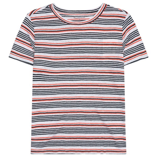 KnowledgeCotton Apparel - Women's Regular Linen Stripe - T-Shirt Gr L;M;S;XL;XS;XXL bunt von KnowledgeCotton Apparel