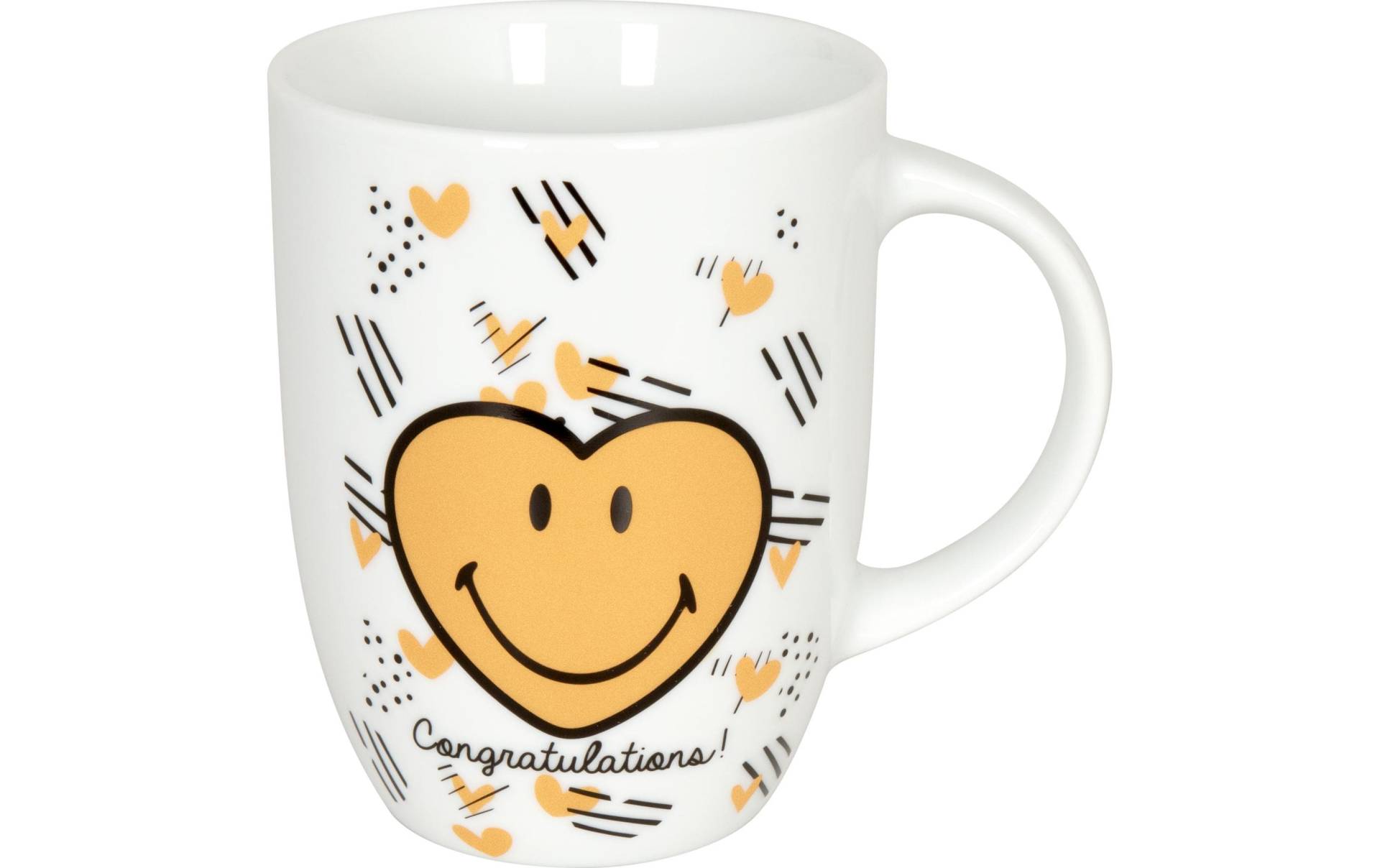 Könitz Tasse »Smiley Congratulation 380 ml, 1 Stück, Weiss«, (1 tlg.) von Könitz