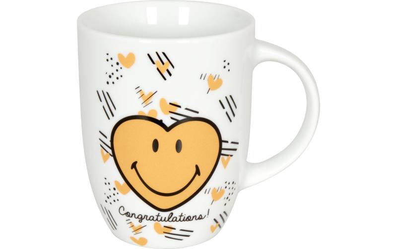 Könitz Tasse »Smiley Congratulation 380 ml, 1 Stück, Weiss«, (1 tlg.) von Könitz