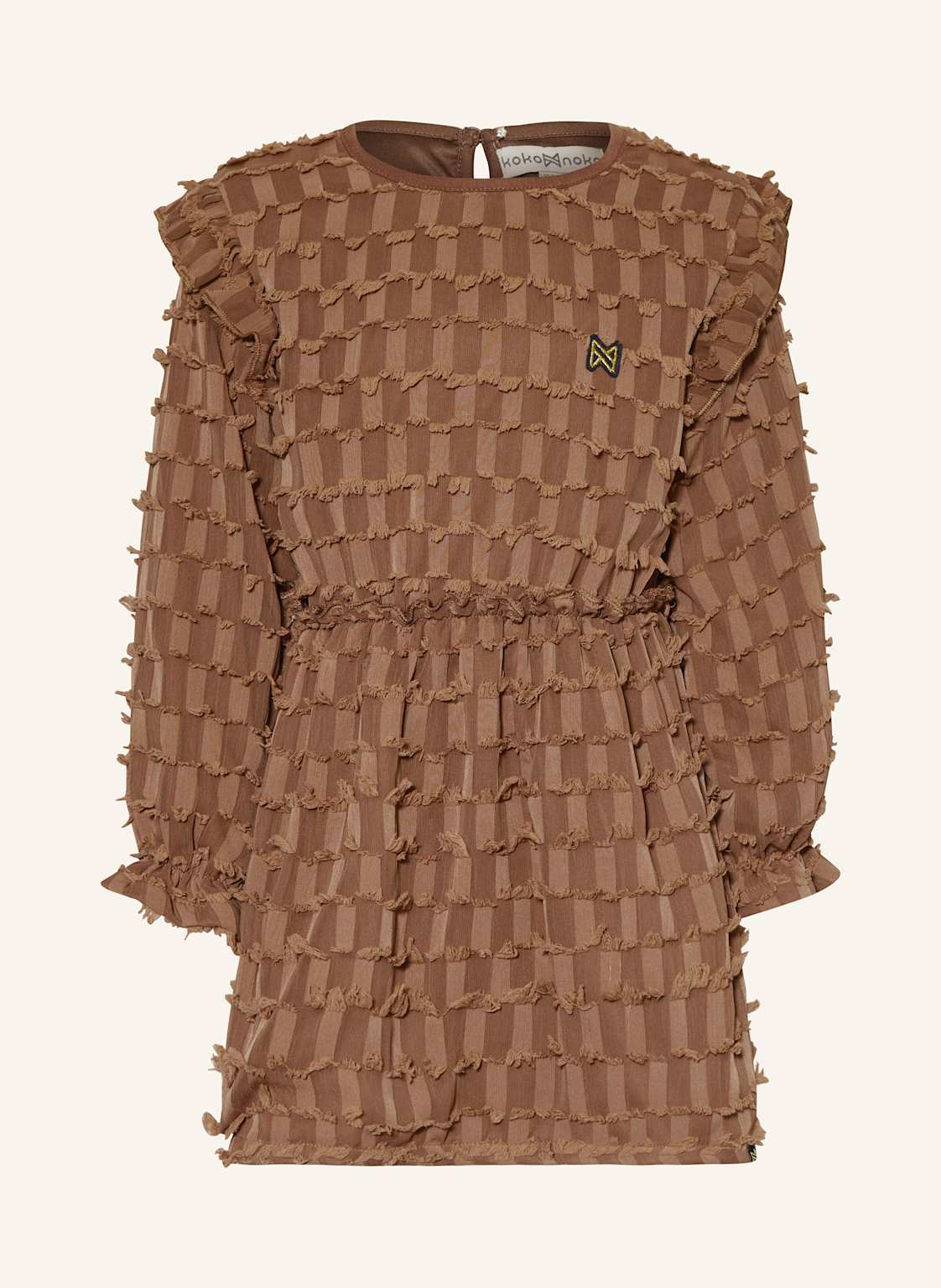 Koko Noko Kleid Mit Volants braun Koko Noko Kleid Mit Volants braun von Koko Noko