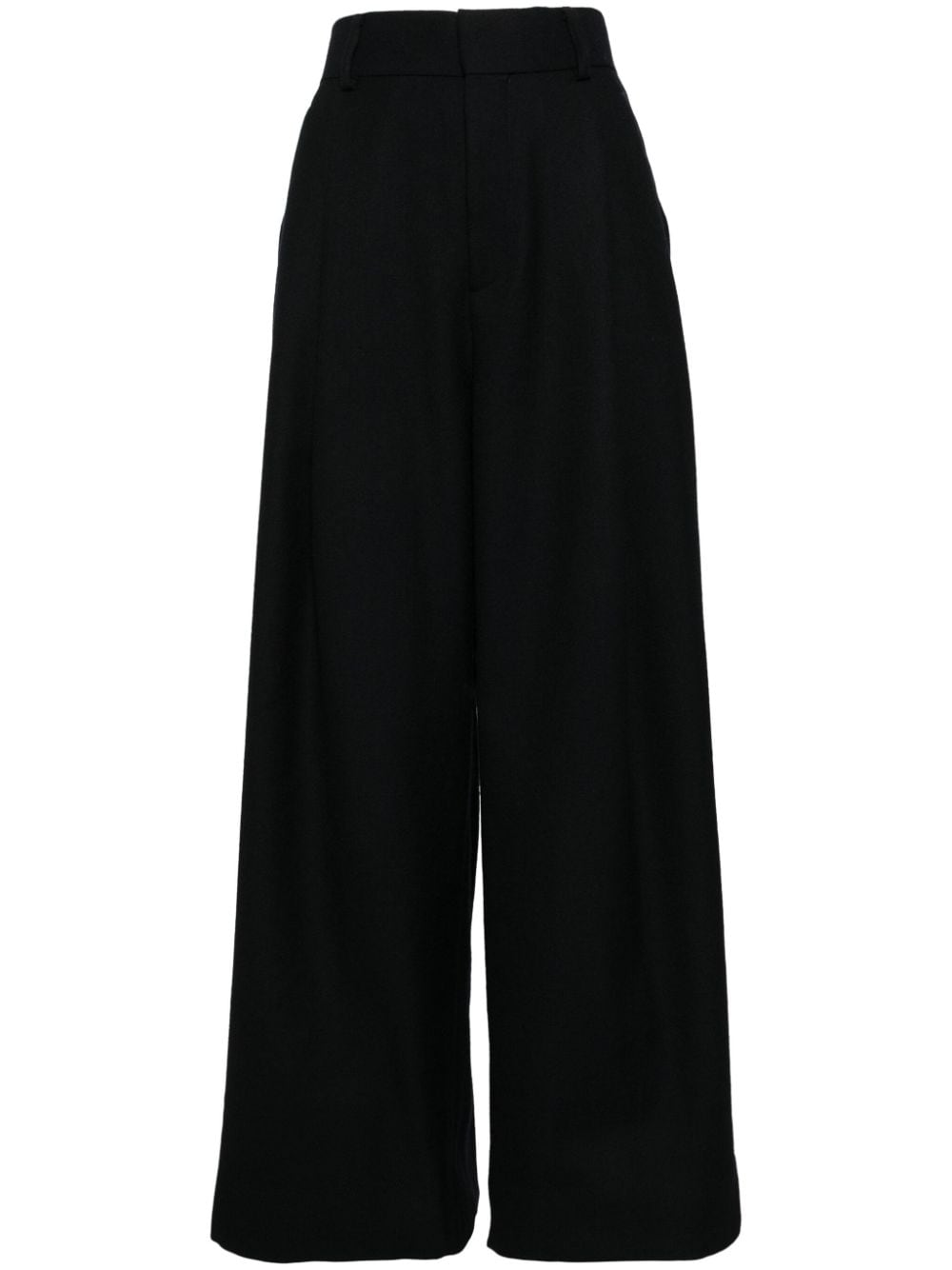 Kolor cropped wide-leg trousers - Black von Kolor