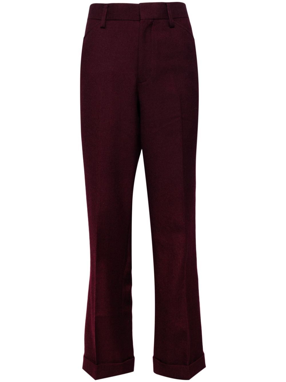 Kolor straight-leg wool trousers - Red von Kolor