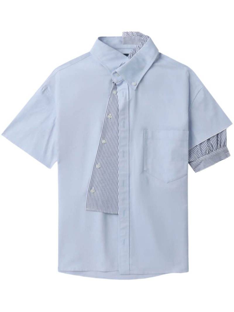 Kolor double-layer cotton shirt - Blue von Kolor