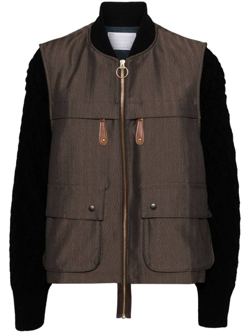 Kolor double-layered jacket - Brown von Kolor