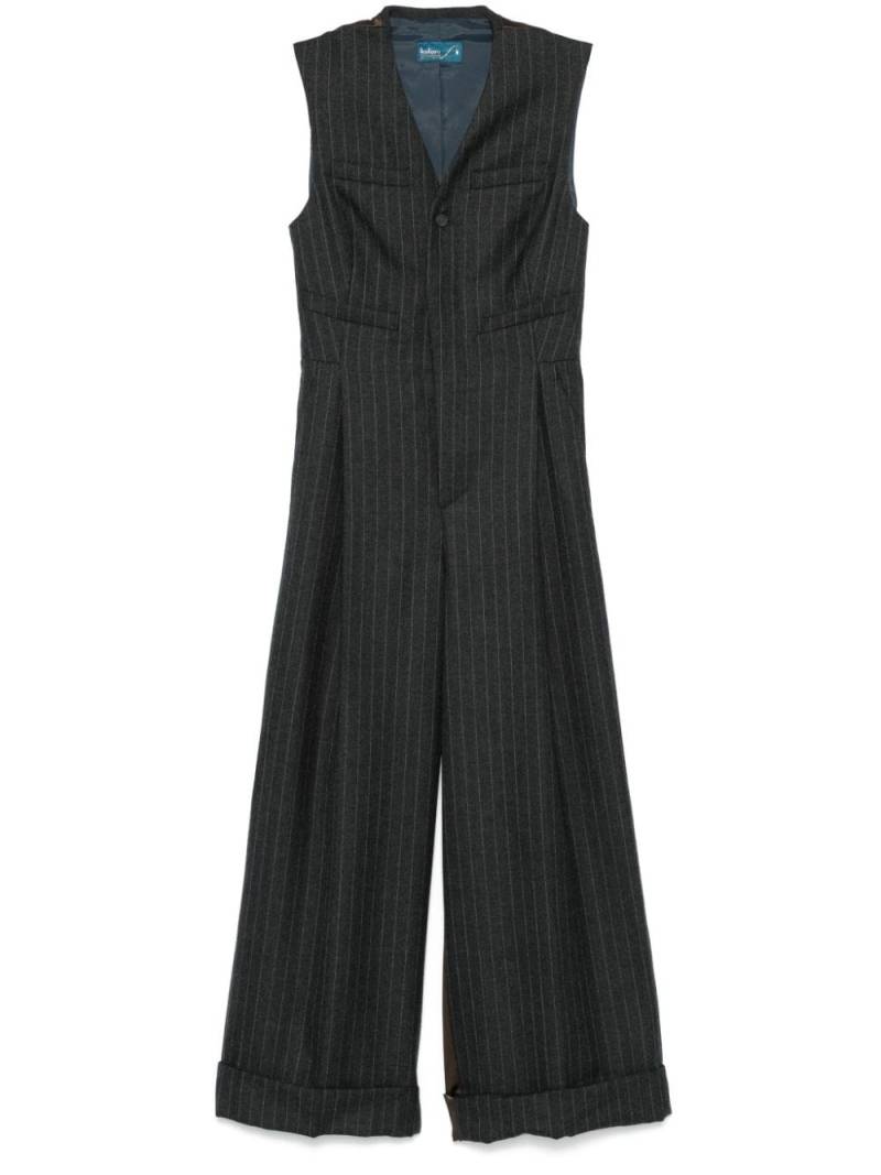 Kolor pinstripe jumpsuit - Grey von Kolor