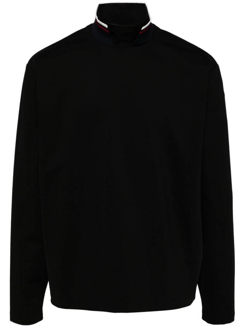 Kolor stand-up collar long-sleeved T-shirt - Black von Kolor