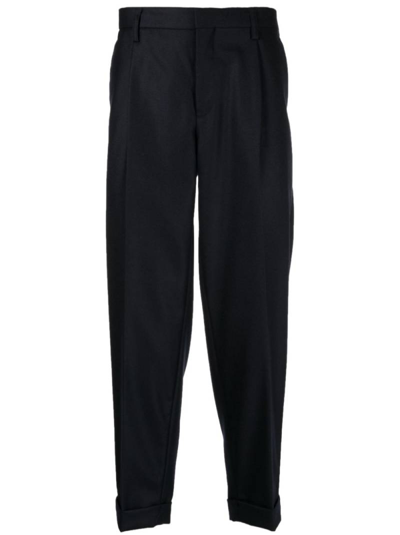 Kolor tapered cropped trousers - Blue von Kolor