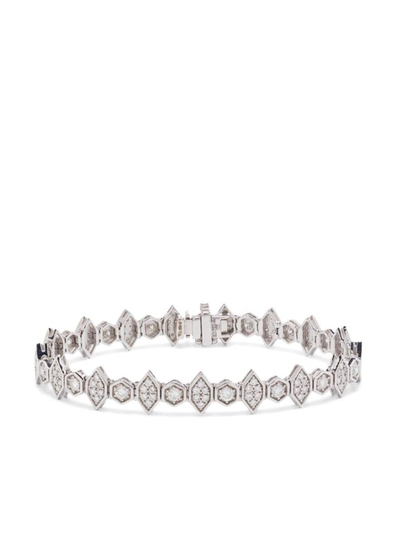 Kolours 18kt white gold Fortis diamond bracelet - Silver von Kolours