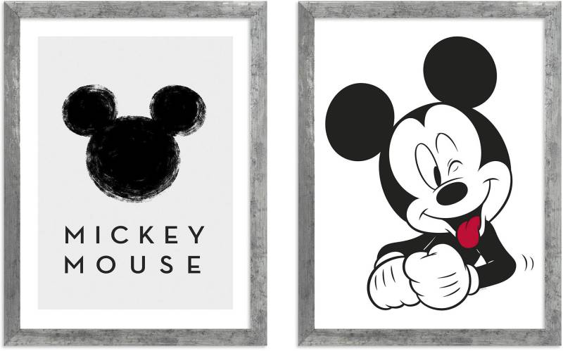 Komar Bild mit Rahmen »Mickey Mouse«, (2 St.), maschinell von Komar