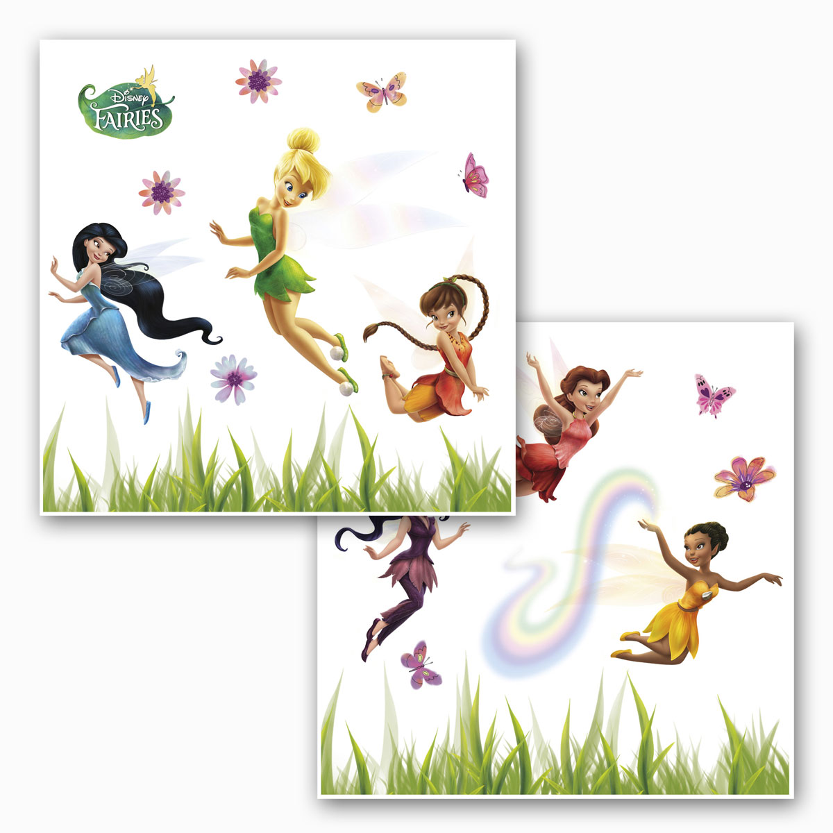 Komar Fensterbild »Disney Fenstersticker - Fairies - Grösse 31 x 31 cm, 2 Bogen«, Selbsthaftende Adhäsionsfolie. von Komar