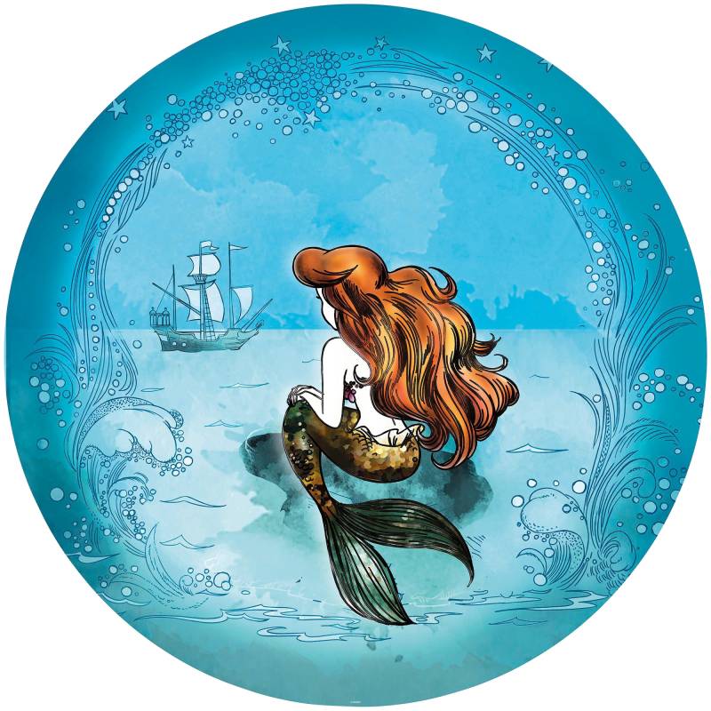 Komar Fototapete »Ariel Dreaming«, 125x125 cm (Breite x Höhe), rund und selbstklebend von Komar