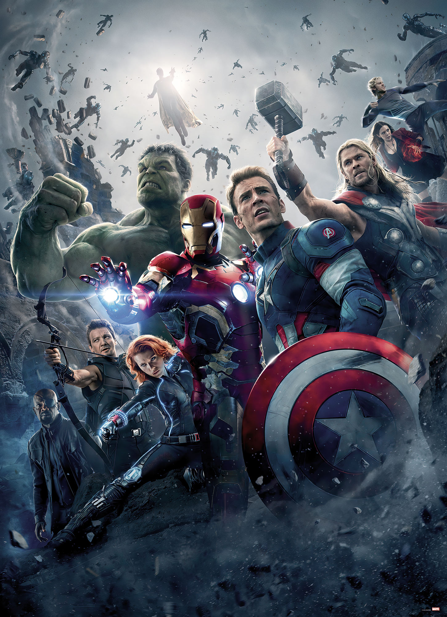 Komar Fototapete »Avengers-Age-of-Ultron-Movie-Poster - Grösse 184 x 254 cm«, bedruckt, Kinderzimmer von Komar