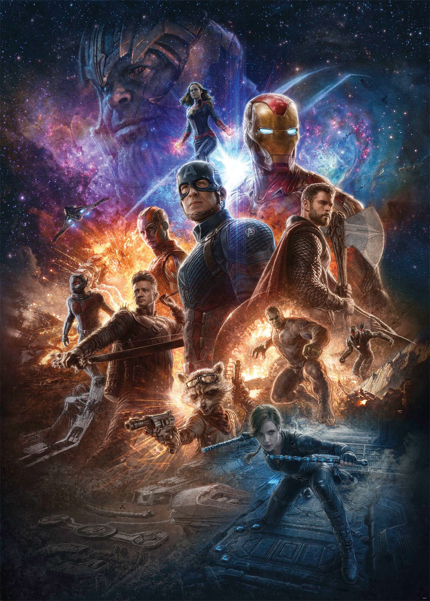 Komar Vliestapete »Digitaldruck Vlies - Avengers Battle of Worlds - Grösse 200 x 280 cm«, bedruckt, Kinderzimmer von Komar