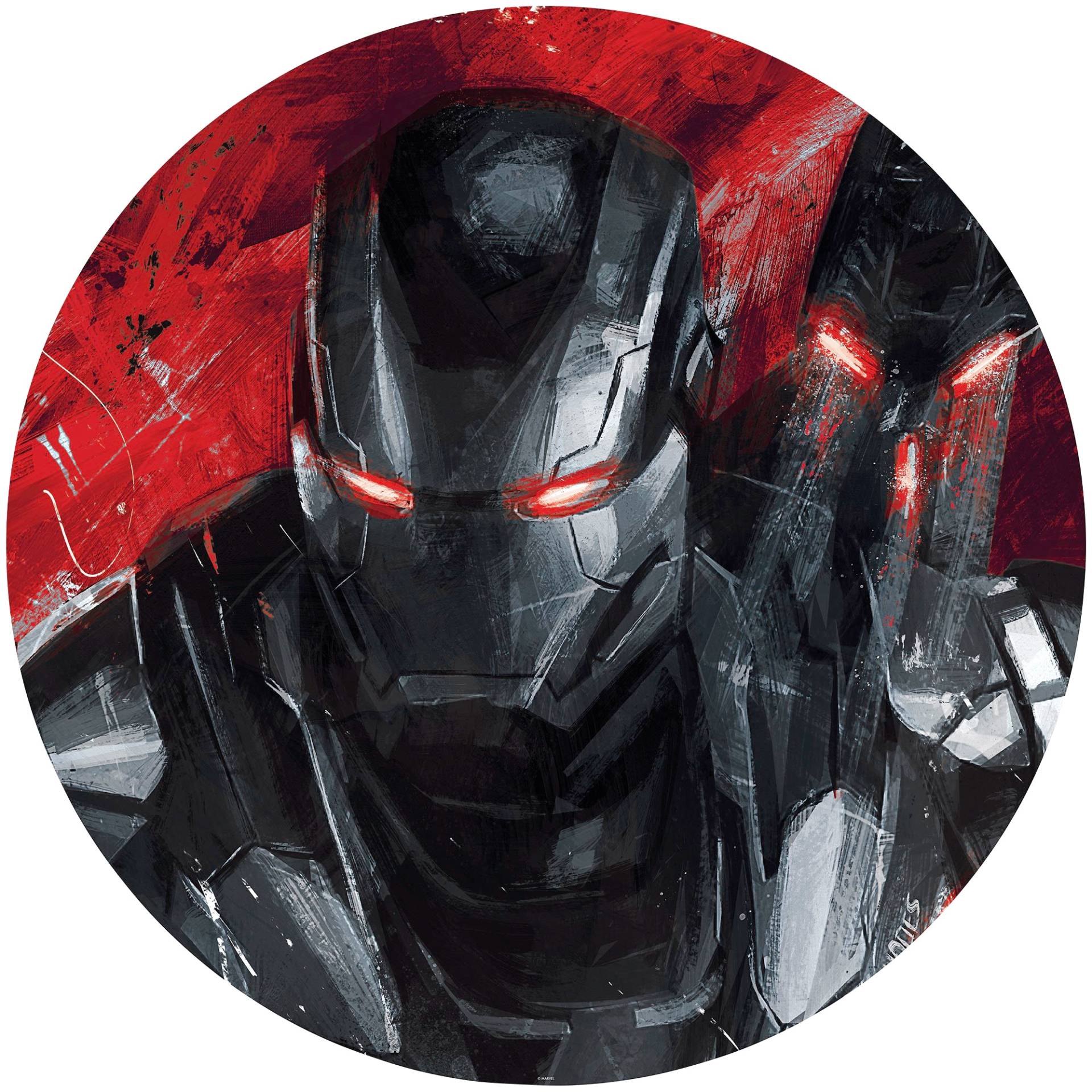 Komar Fototapete »Avengers Painting War-Machine«, 125x125 cm (Breite x Höhe), rund und selbstklebend von Komar