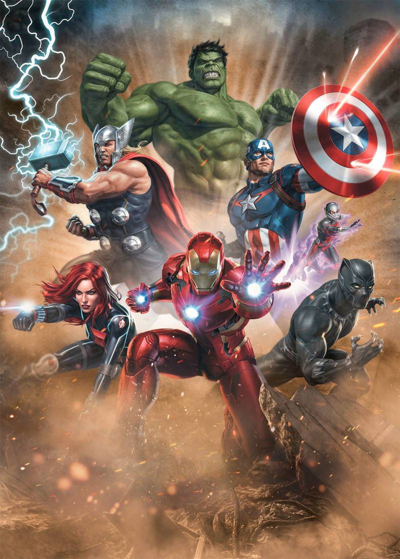 Komar Vliestapete »Avengers Superpower«, 200x280 cm (Breite x Höhe) von Komar