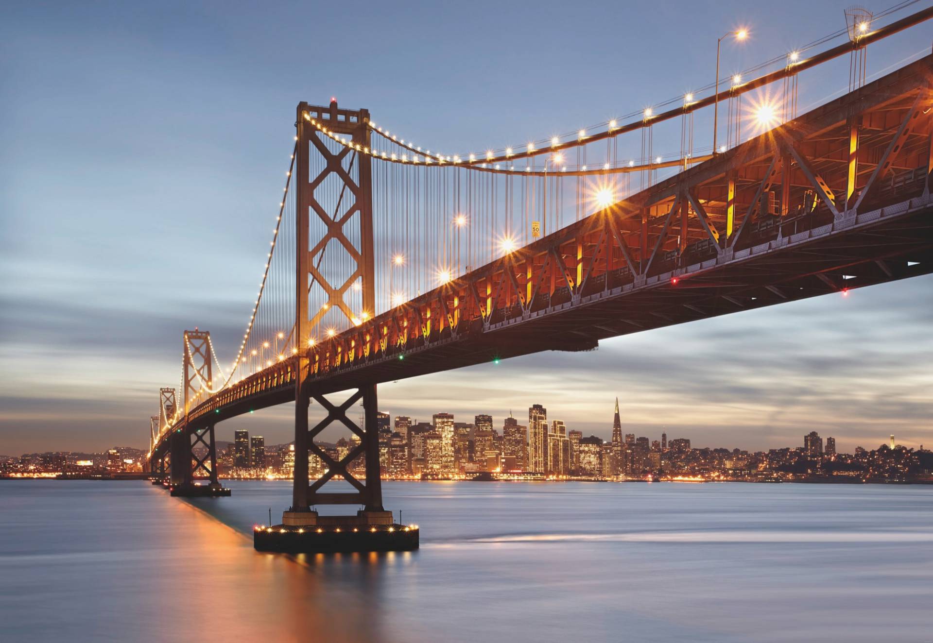 Komar Fototapete »Bay Bridge - Grösse 368 x 254 cm«, bedruckt, Wohnzimmer, Schlafzimmer Komar Fototapete »Bay Bridge - Grösse 368 x 254 cm«, bedruckt, Wohnzimmer, Schlafzimmer von Komar