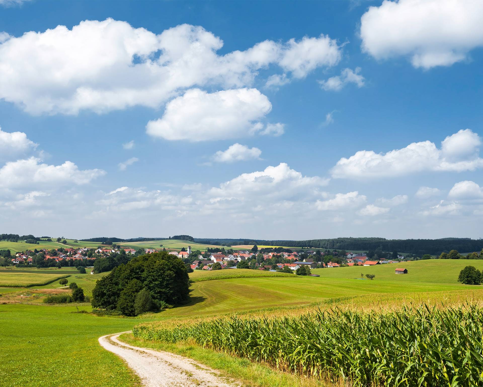 Komar Vliestapete »Digitaldruck Vlies - Bayrische Idylle - Grösse 350 x 280 cm«, bedruckt, Wohnzimmer, Schlafzimmer von Komar