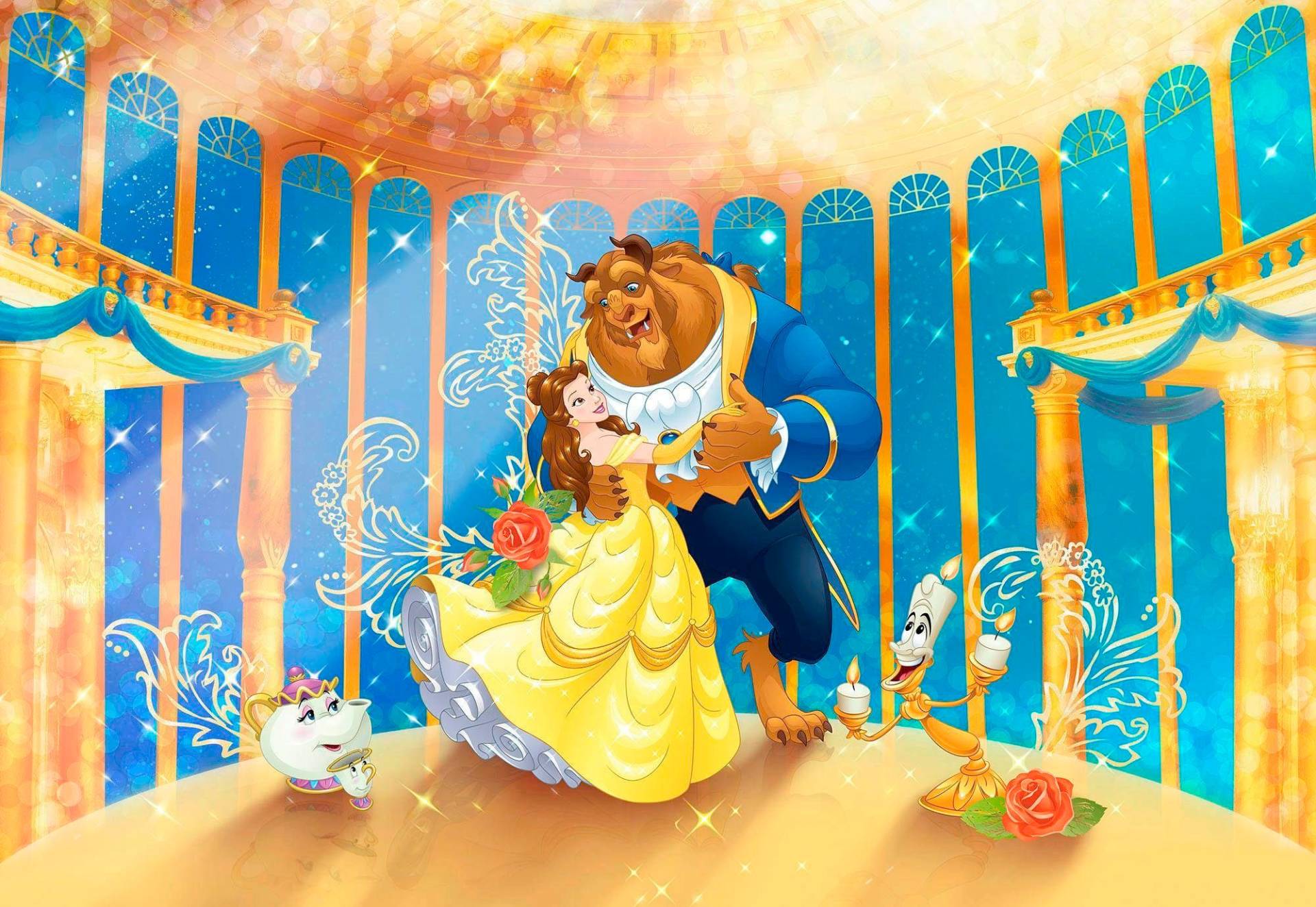 Komar Fototapete »Beauty and the Beast - Grösse 368 x 254 cm«, bedruckt, Kinderzimmer von Komar