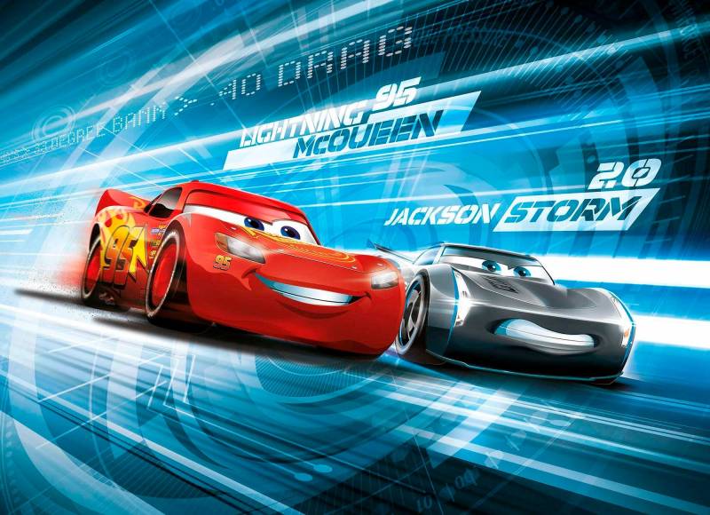 Komar Fototapete »Cars3 Simulation - Grösse 254 x 184 cm«, bedruckt, Kinderzimmer von Komar