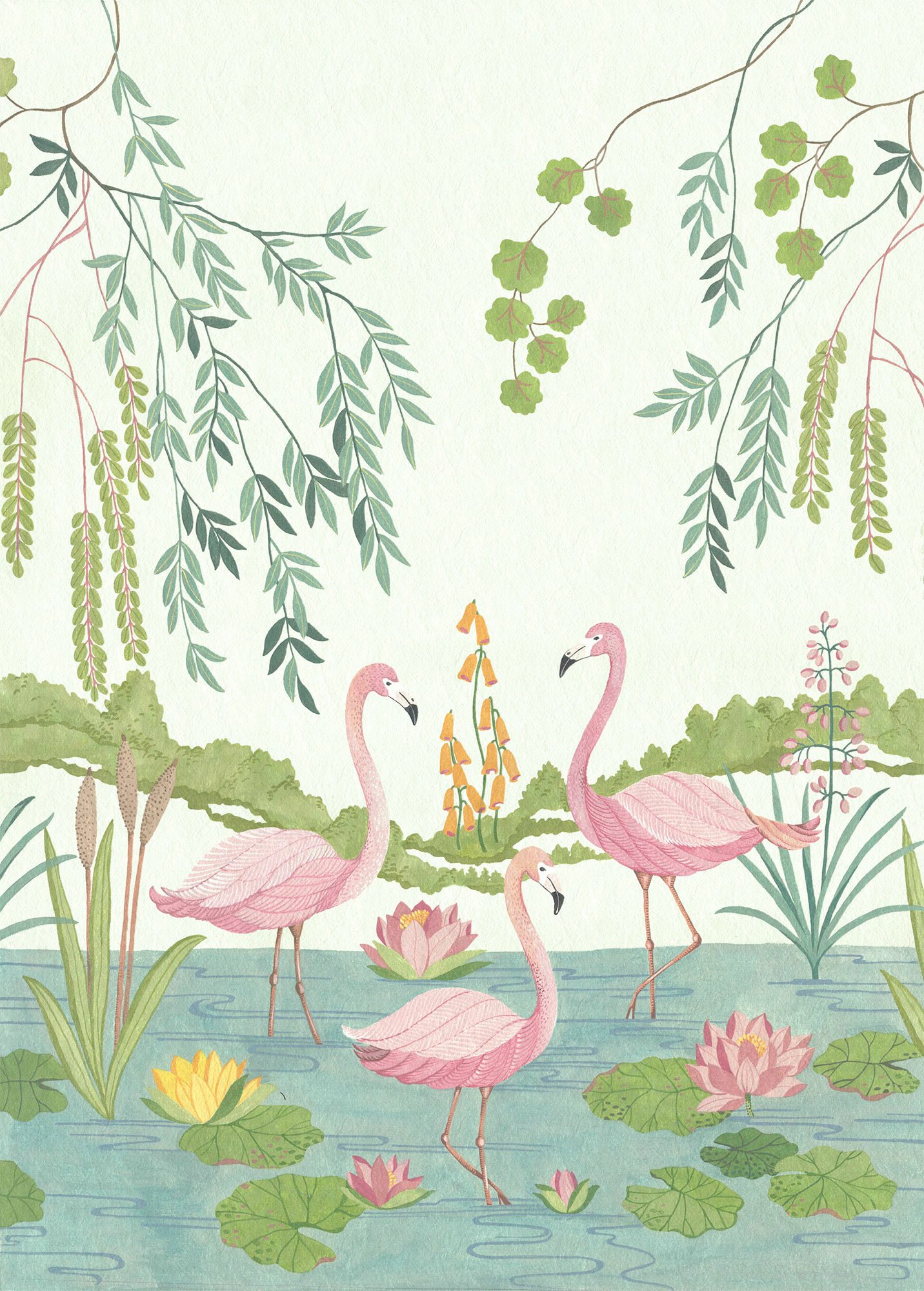 Komar Vliestapete »Digitaldruck Vlies - Flamingo Vibes - Grösse 200 x 280 cm«, bedruckt, Kinderzimmer Komar Vliestapete »Digitaldruck Vlies - Flamingo Vibes - Grösse 200 x 280 cm«, bedruckt, Kinderzimmer von Komar