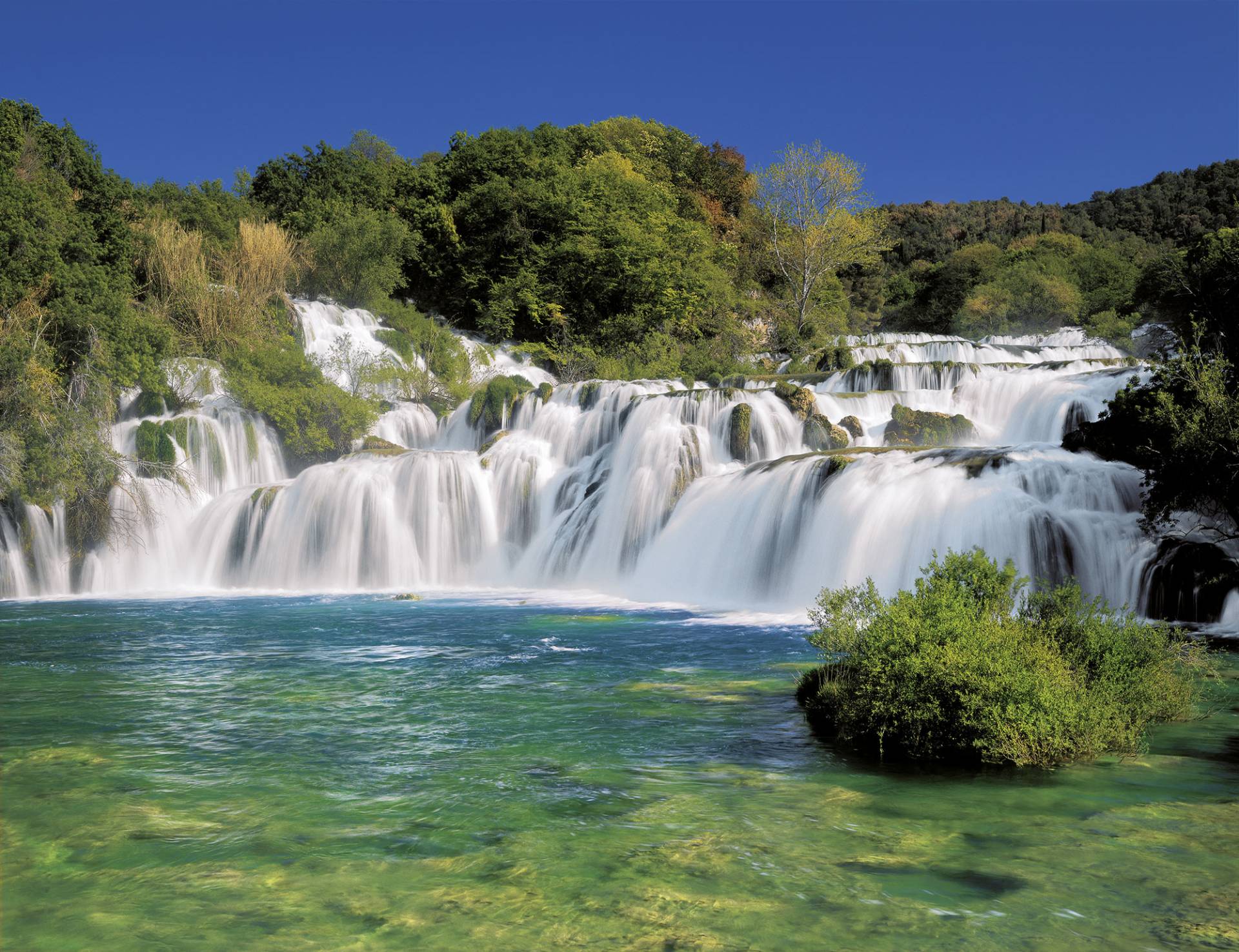 Komar Fototapete »Fototapete«, bedruckt, Fototapete - Krka Falls - Grösse 368 x 254 cm von Komar