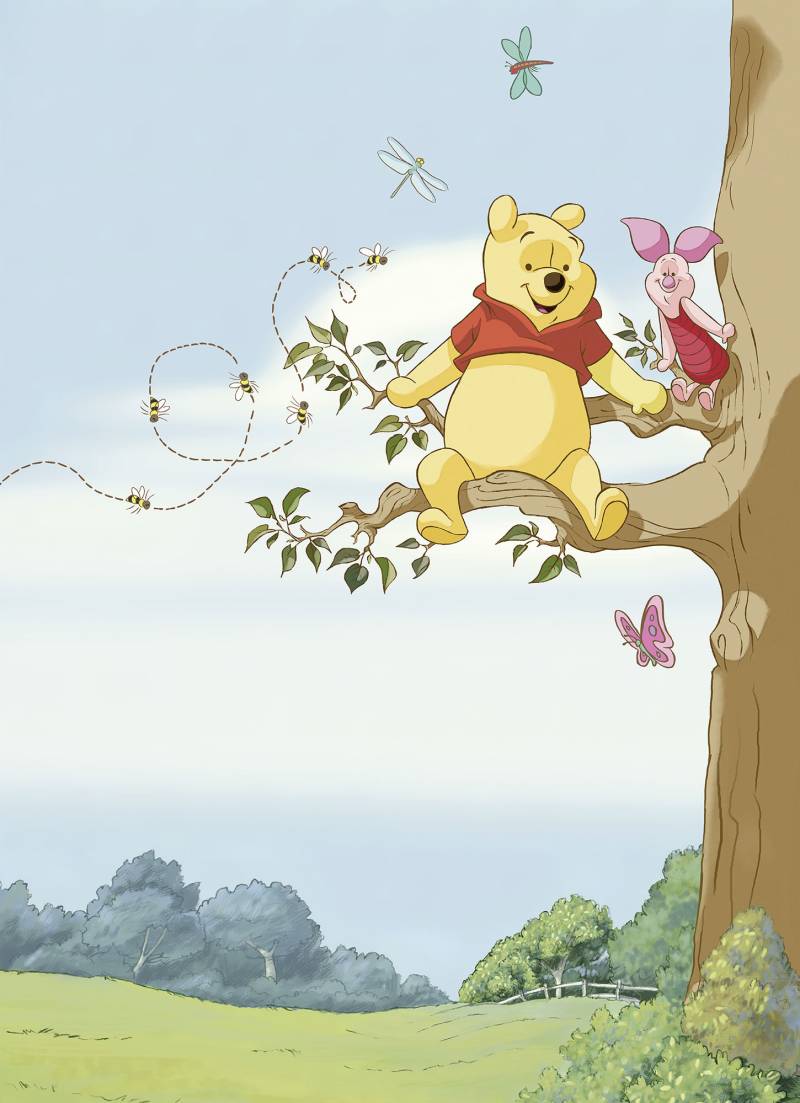 Komar Fototapete »Winnie the Pooh Tree - Grösse 184 x 254 cm«, bedruckt, Wohnzimmer, Schlafzimmer von Komar