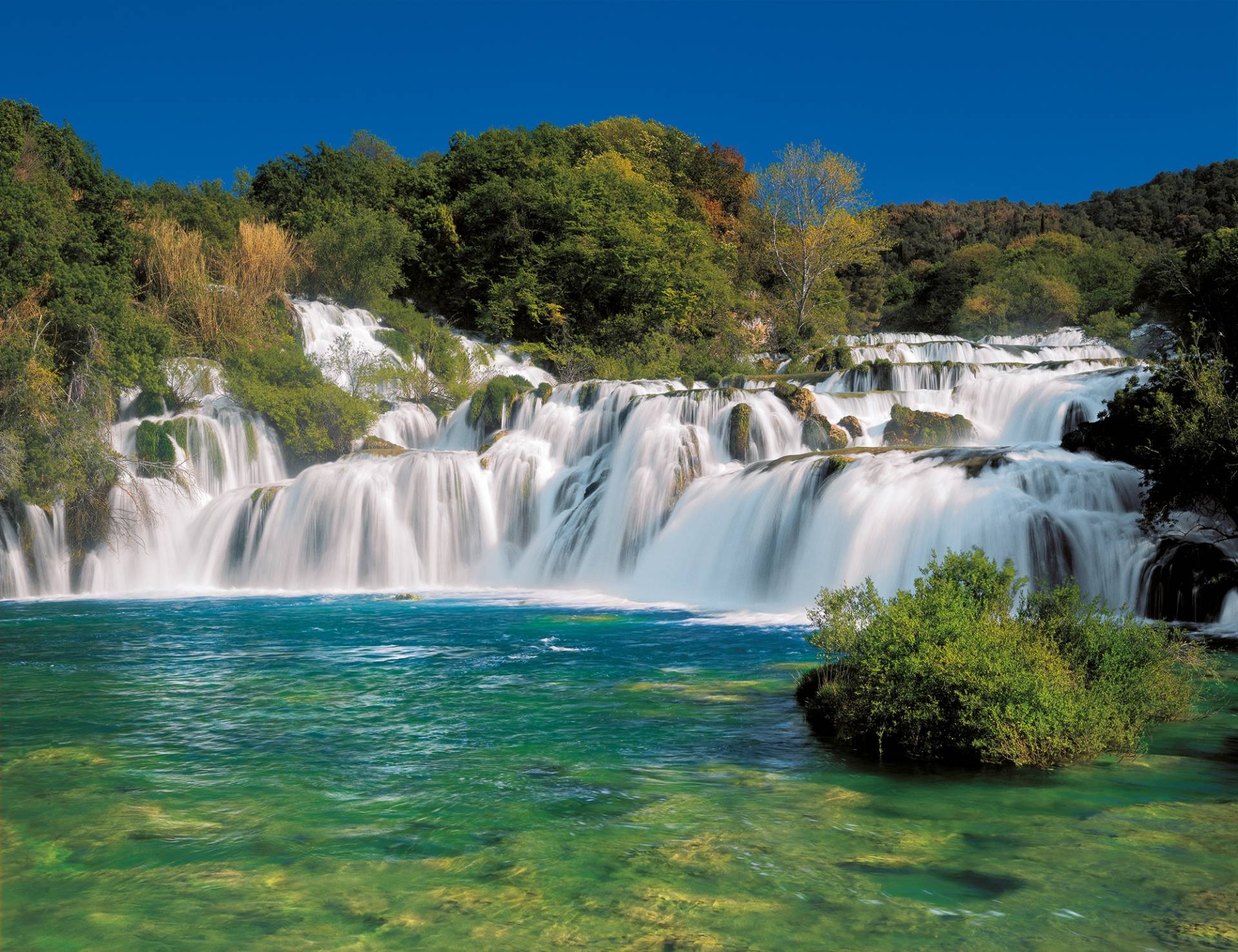 Komar Fototapete »Krka Falls - Grösse 368 x 254 cm«, bedruckt, Wohnzimmer, Schlafzimmer von Komar