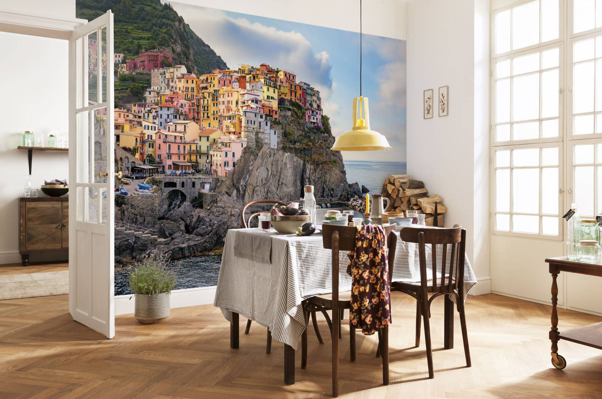 Komar Fototapete »Vlies - Cinque Terre - Grösse 368 x 248 cm«, bedruckt, Wohnzimmer, Schlafzimmer von Komar