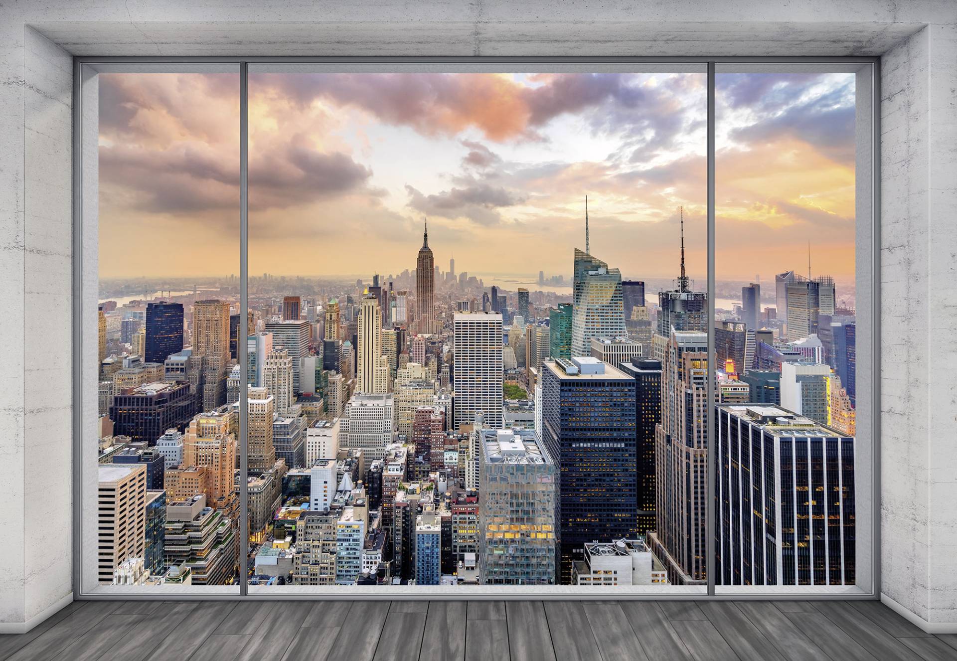 Komar Fototapete »Vlies - NYC Outlook - Grösse 368 x 248 cm«, bedruckt, Wohnzimmer, Schlafzimmer von Komar