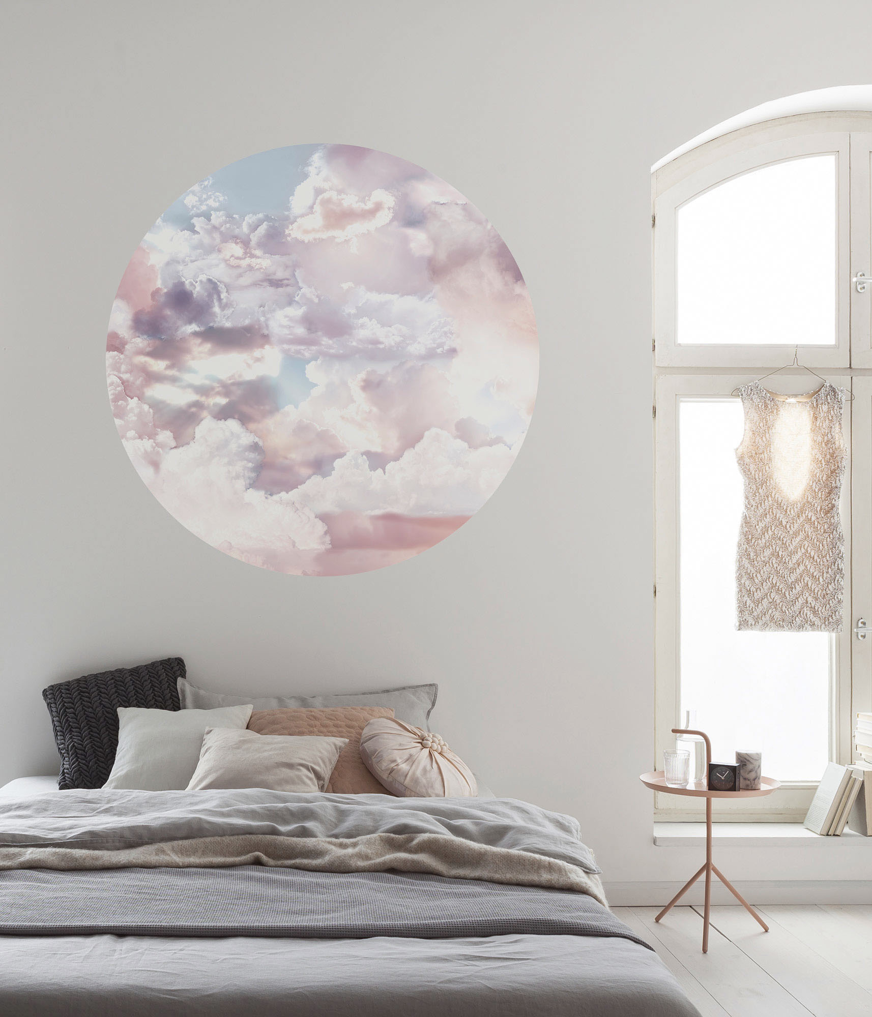 Komar Wandtattoo »selbstklebendes Vlies - Candy Sky - Grösse 125 x 125 cm«, (1 St.), rund und selbstklebend von Komar