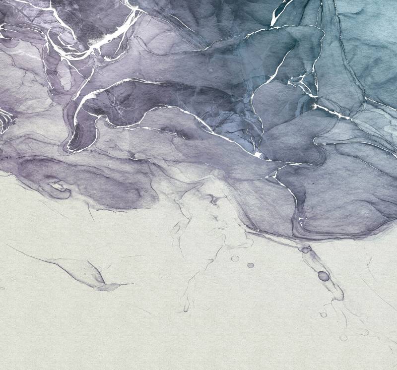 Komar Vliestapete »Digitaldruck Vlies - Ink Blue Fluid - Grösse 300 x 280 cm«, bedruckt, Wohnzimmer, Schlafzimmer von Komar