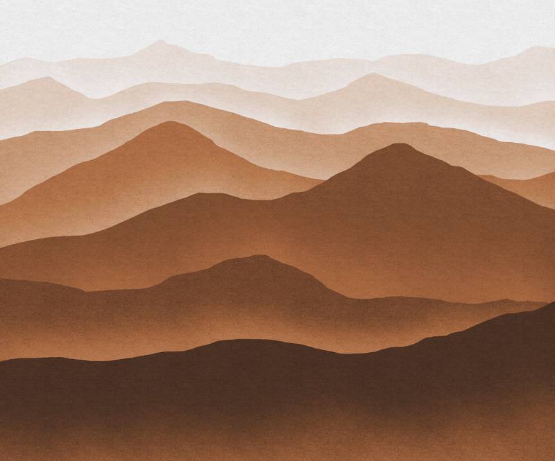 Komar Vliestapete »Macchiato Mountains«, 300x250 cm (Breite x Höhe) von Komar