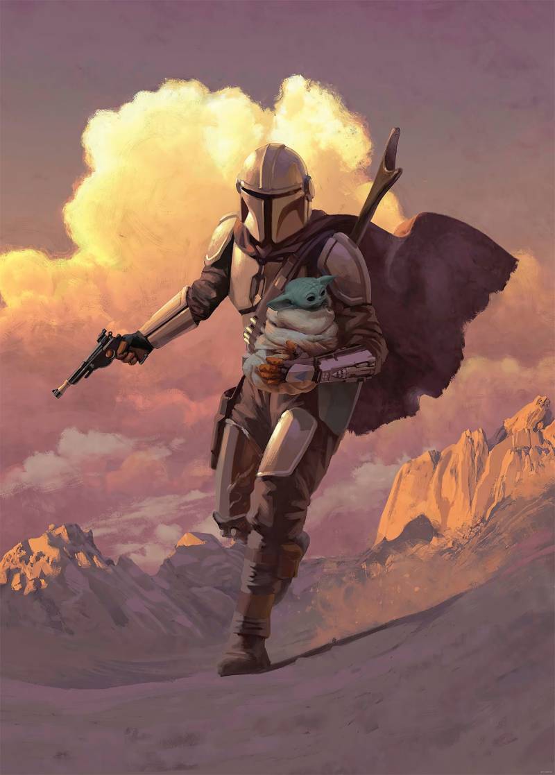 Komar Vliestapete »Mandalorian Escape«, 200x280 cm (Breite x Höhe) von Komar