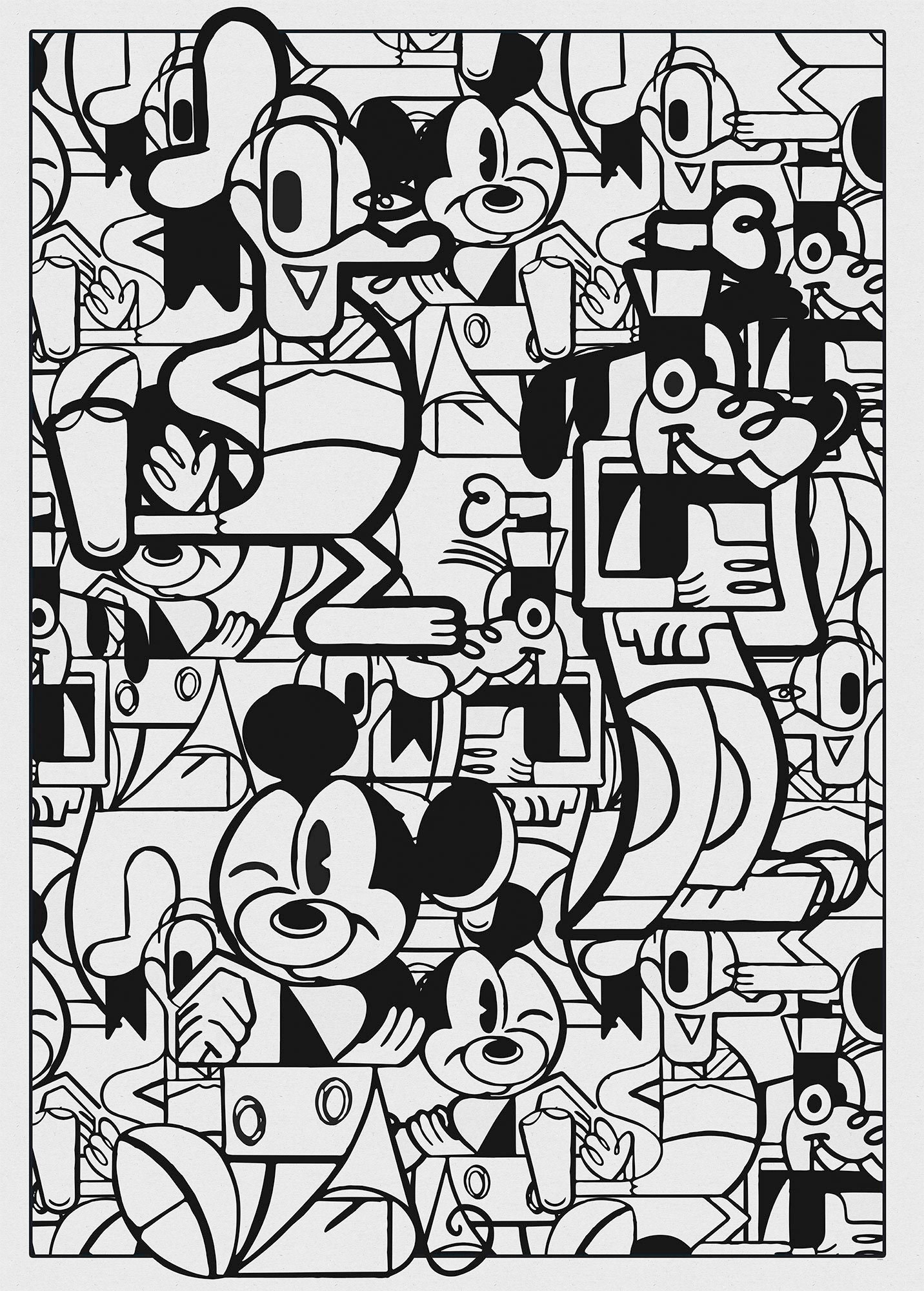 Komar Vliestapete »Mickey Constructive«, 200x280 cm (Breite x Höhe) von Komar