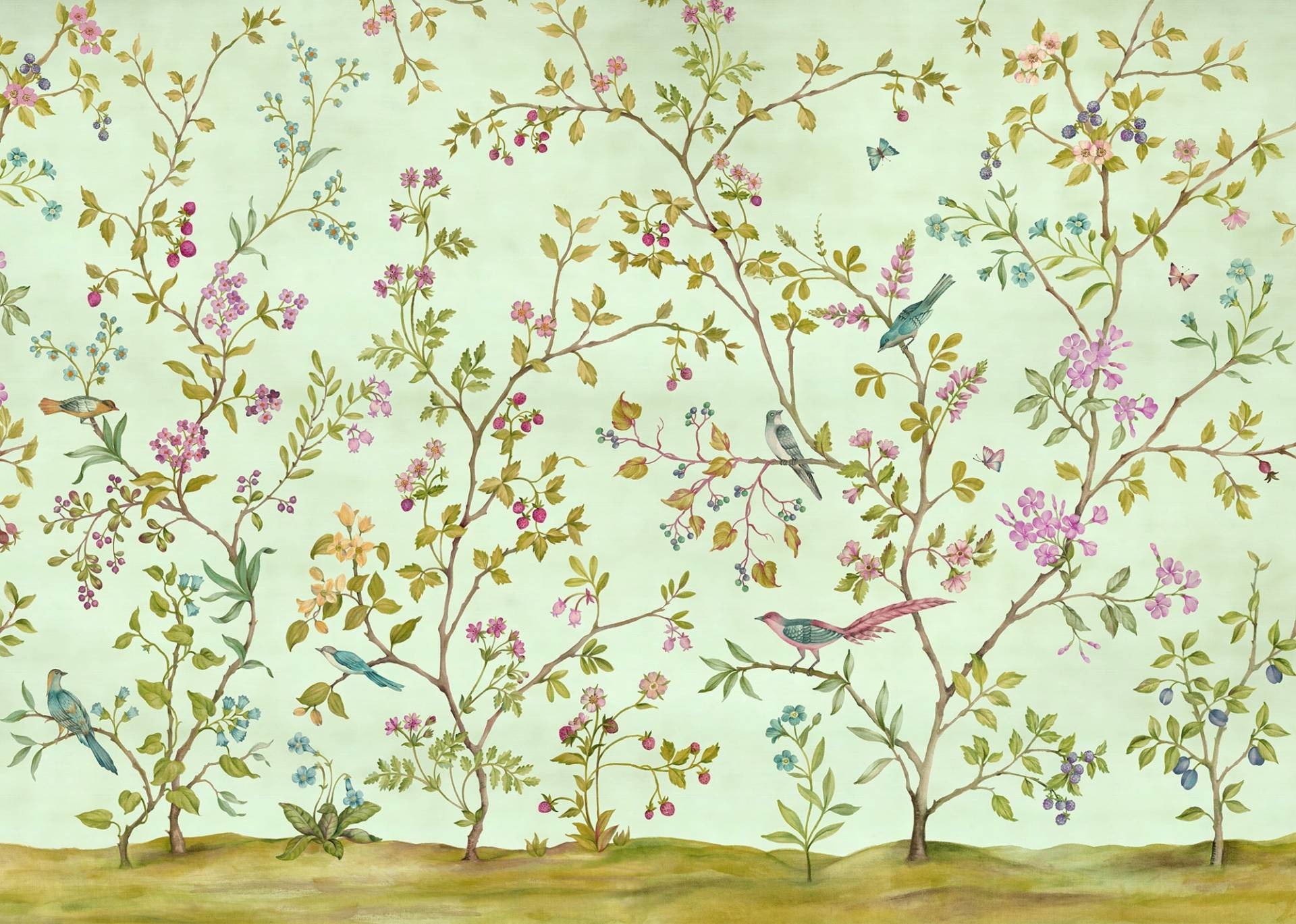 Komar Vliestapete »Oiseaux du Paradis«, 350x250 cm (Breite x Höhe) von Komar