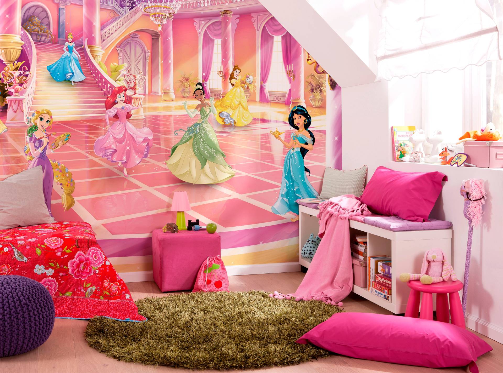 Komar Fototapete »Princess Glitzerparty - Grösse 368 x 254 cm«, bedruckt, Kinderzimmer von Komar